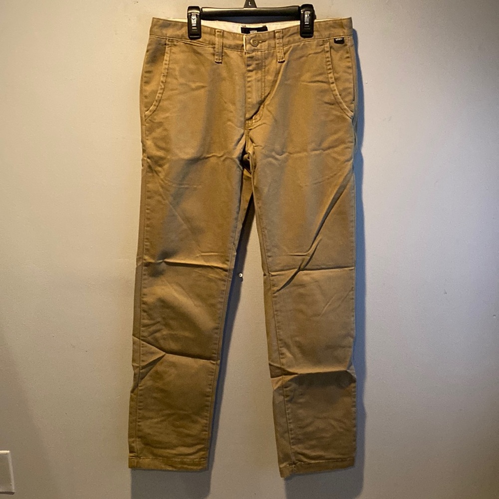 Mens light brown Vans chinos size 32